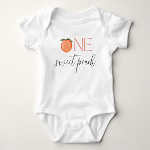 One Sweet Peach First Birthday Baby Bodysuit