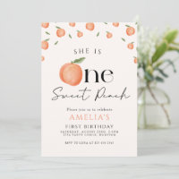 One Sweet Peach First Birthday