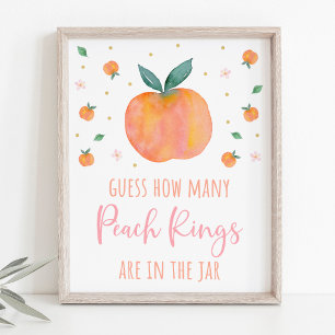 One Sweet Peach Guess How Many Game Poster