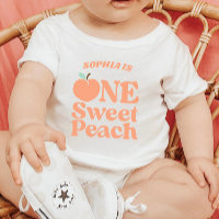 One Sweet Peach Orange First 1st Birthday Party