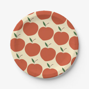 One Sweet Peach- Retro Peach Pattern 1st Birthday  Paper Plate