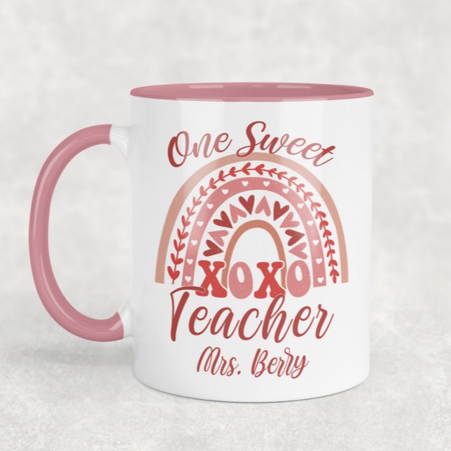 One Sweet Teacher Valentine's Day Mug (Creator Uploaded)
