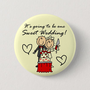 One Sweet Wedding T-shirts and Gifts 6 Cm Round Badge