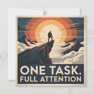 One Task. Full Attention Magnetic Invitation