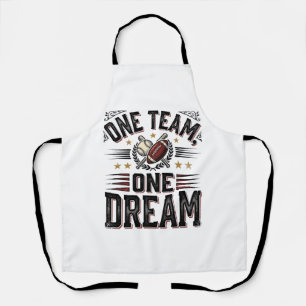 One Team One Dream Vintage Sports Team Shirt_1 Apron