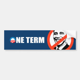 ONE TERM BUMPER STICKER