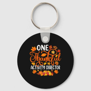One Thankful Activity Director Fall Autumn Thanksg Key Ring
