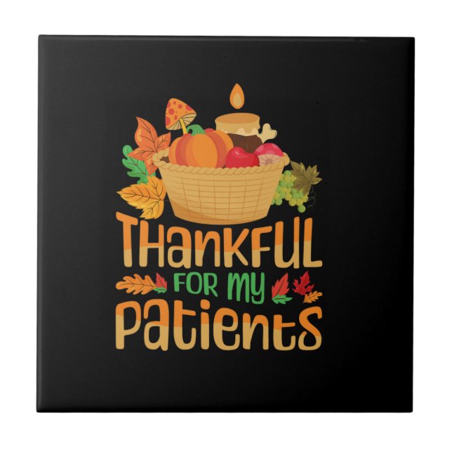 one thankful brother fall thanksgiving day special ceramic tile (Front)