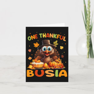 One Thankful Busia Graphic Fall Thanksgiving Card