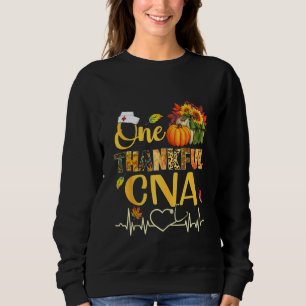 One Thankful Cna Nurse Pumpkin Stethoscope Thanksg Sweatshirt