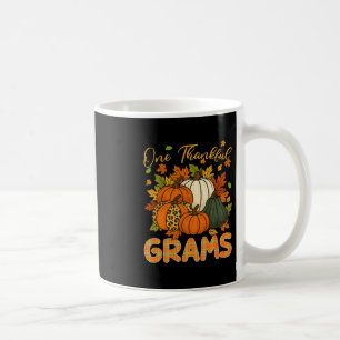 One Thankful Grams Pumpkin Thanksgiving Coffee Mug