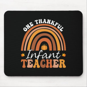 One Thankful Infant Teacher Groovy Thanksgiving Ra Mouse Pad