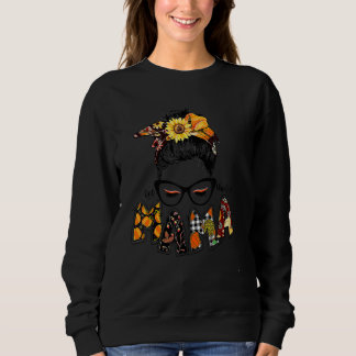 One Thankful Mama Mom Life Fall Vibes Thanksgiving Sweatshirt