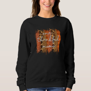 One Thankful Mimi Grandma Life Fall Vibes Thanksgi Sweatshirt