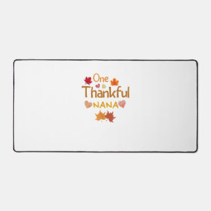 one thankful nana thanksgiving day family matching desk mat