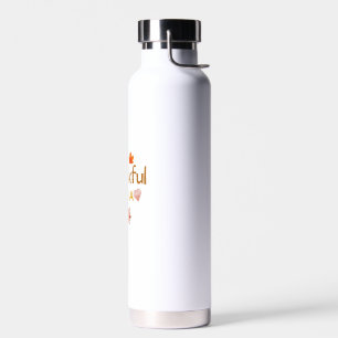 one thankful nana thanksgiving day family matching water bottle
