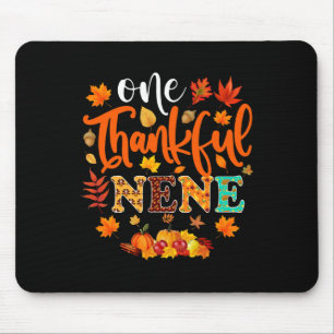 One Thankful Nene  Funny Fall Autumn Thanksgiving  Mouse Pad