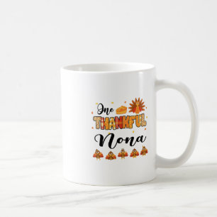 One Thankful Nona Thanksgiving Turkey Coffee Mug