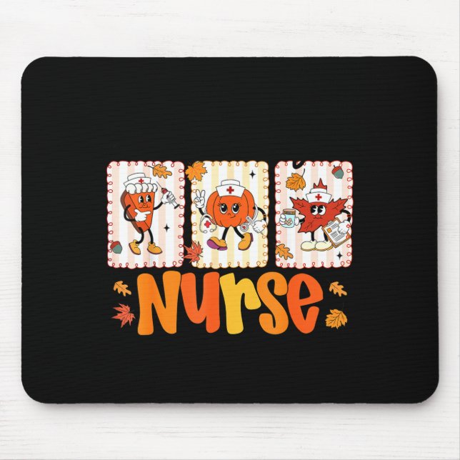 One Thankful Nurse Thanksgiving Turkey Day Nurse G Mouse Pad (Front)