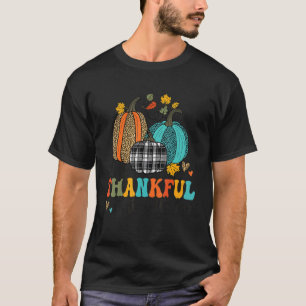 One Thankful Postal Worker Pumpkins Thanksgiving F T-Shirt