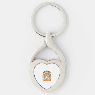 One Thankful Science Teacher Groovy Thanksgiving R Key Ring