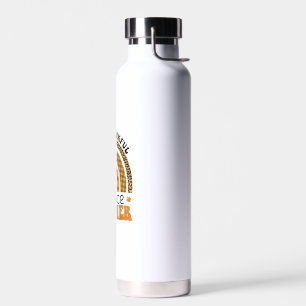 One Thankful Science Teacher Groovy Thanksgiving R Water Bottle