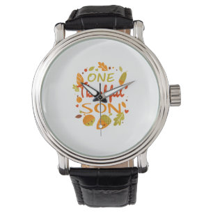 One Thankful Son Shirt Family Thanksgiving 2021 ma Watch