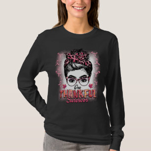 One Thankful Survivor Breast Cancer Awareness T-Shirt