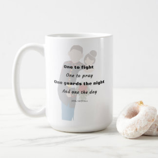 One to Fight, One to Pray Military Couple Mug