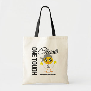 One Tough Chick Brain Cancer Warrior Tote Bag