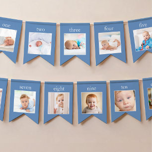 One Tough Cookie 1st Bday 12 Month Photo Banner