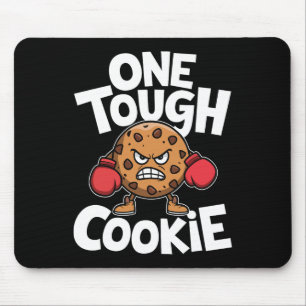 One Tough Cookie Boxer Boxing Funny Cookie Lover Mouse Pad