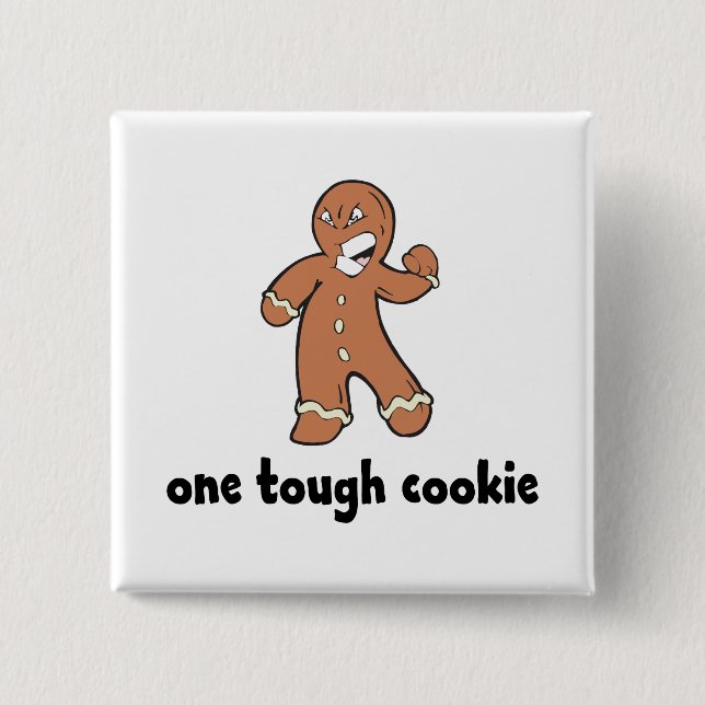 One Tough Cookie Kids 15 Cm Square Badge (Front)