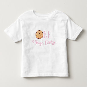 One Tough Cookie Pink Cookie Birthday Toddler T-Shirt