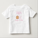 One Tough Cookie Sister Pink Cookie Birthday Toddler T-Shirt<br><div class="desc">Sister of the One Tough Cookie 1st birthday shirt pink</div>