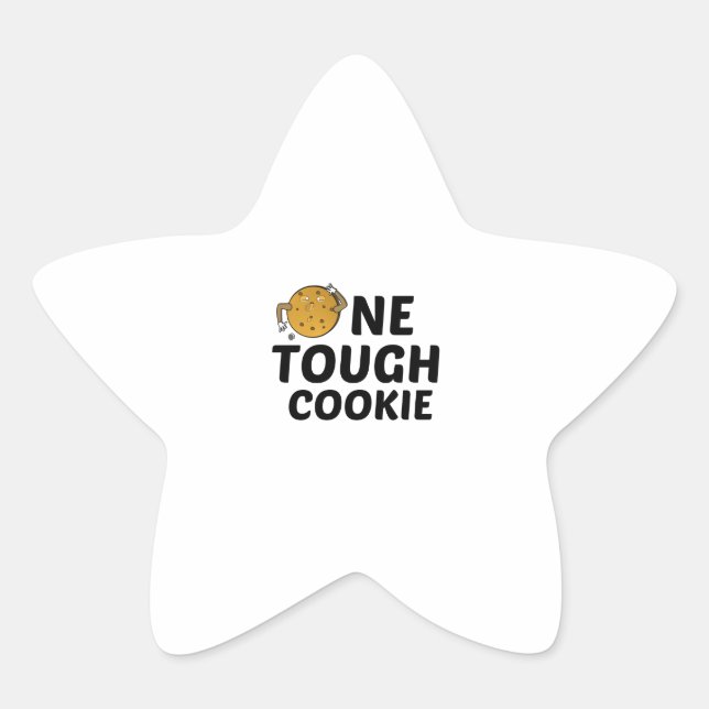 ONE TOUGH COOKIE STAR STICKER (Front)