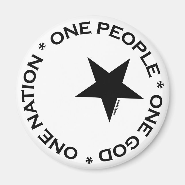 One Ummah Star Magnet (Front)