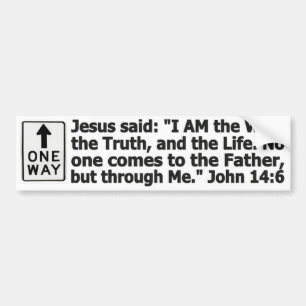 One Way Bumper Sticker