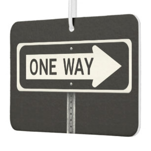 One way  car air freshener