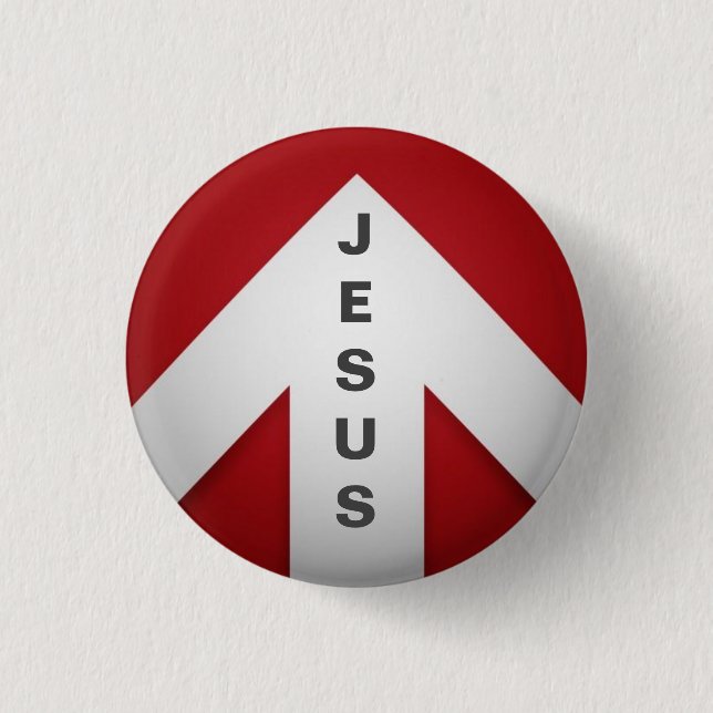 One Way - Jesus 3 Cm Round Badge (Front)
