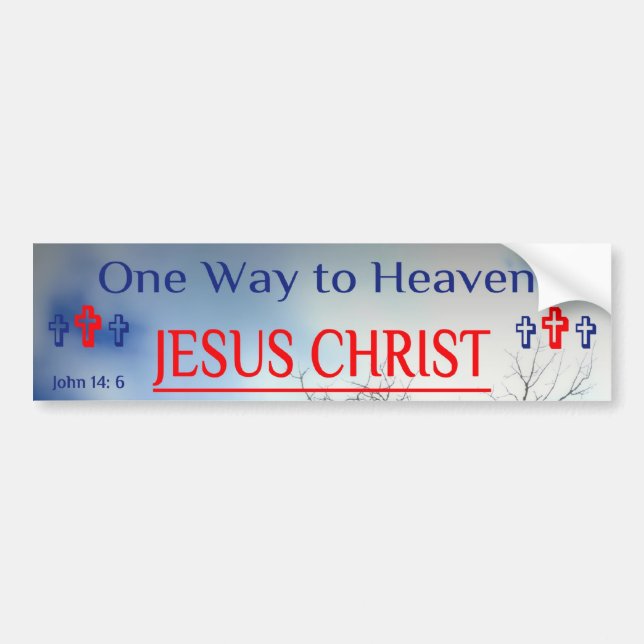 One Way to Heaven Bumper Sticker (Front)