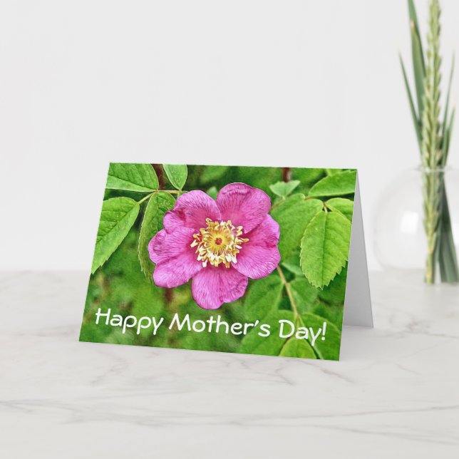 One Wild Rose Card (Front)