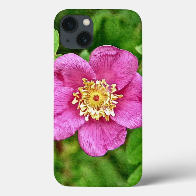 One Wild Rose Case-Mate iPhone Case (Back)