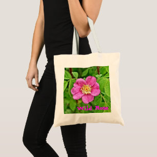 One Wild Rose Tote Bag