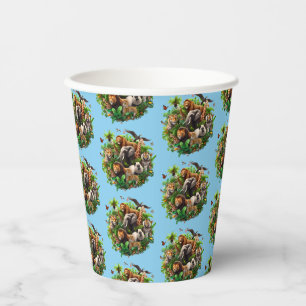 One Wild Year Boy's 1st birthday Paper cup