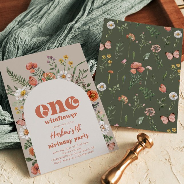 One Wildflower Birthday Invitation (Creator Uploaded)