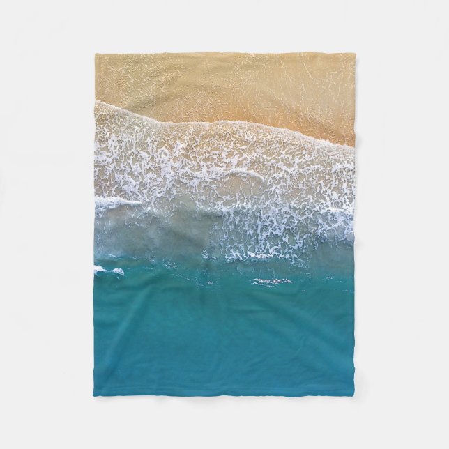 One with the Beach Fleece Blanket (Front)