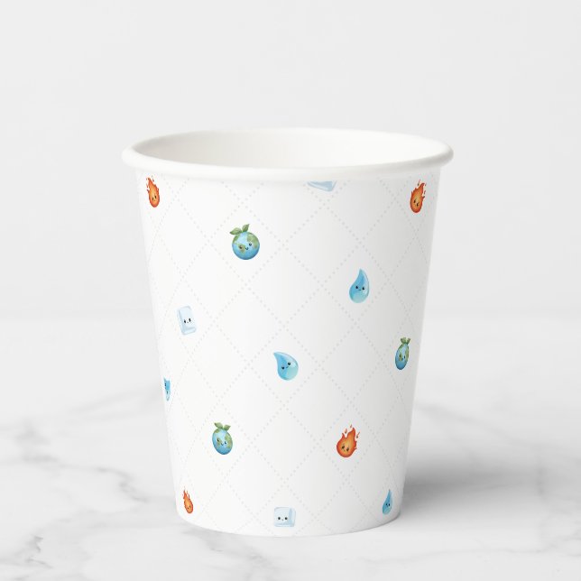 ONE With The Elements First Birthday  Paper Cups (Front)