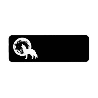 One Wolf Moon Return Address Label
