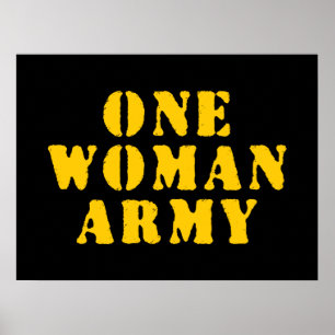 ONE WOMAN ARMY POSTER